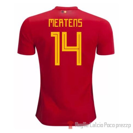 Maglia Belgio Giocatore Mertens Home 2018 - Clicca l'immagine per chiudere